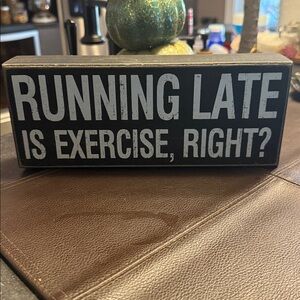 Black and White Decorative Sign